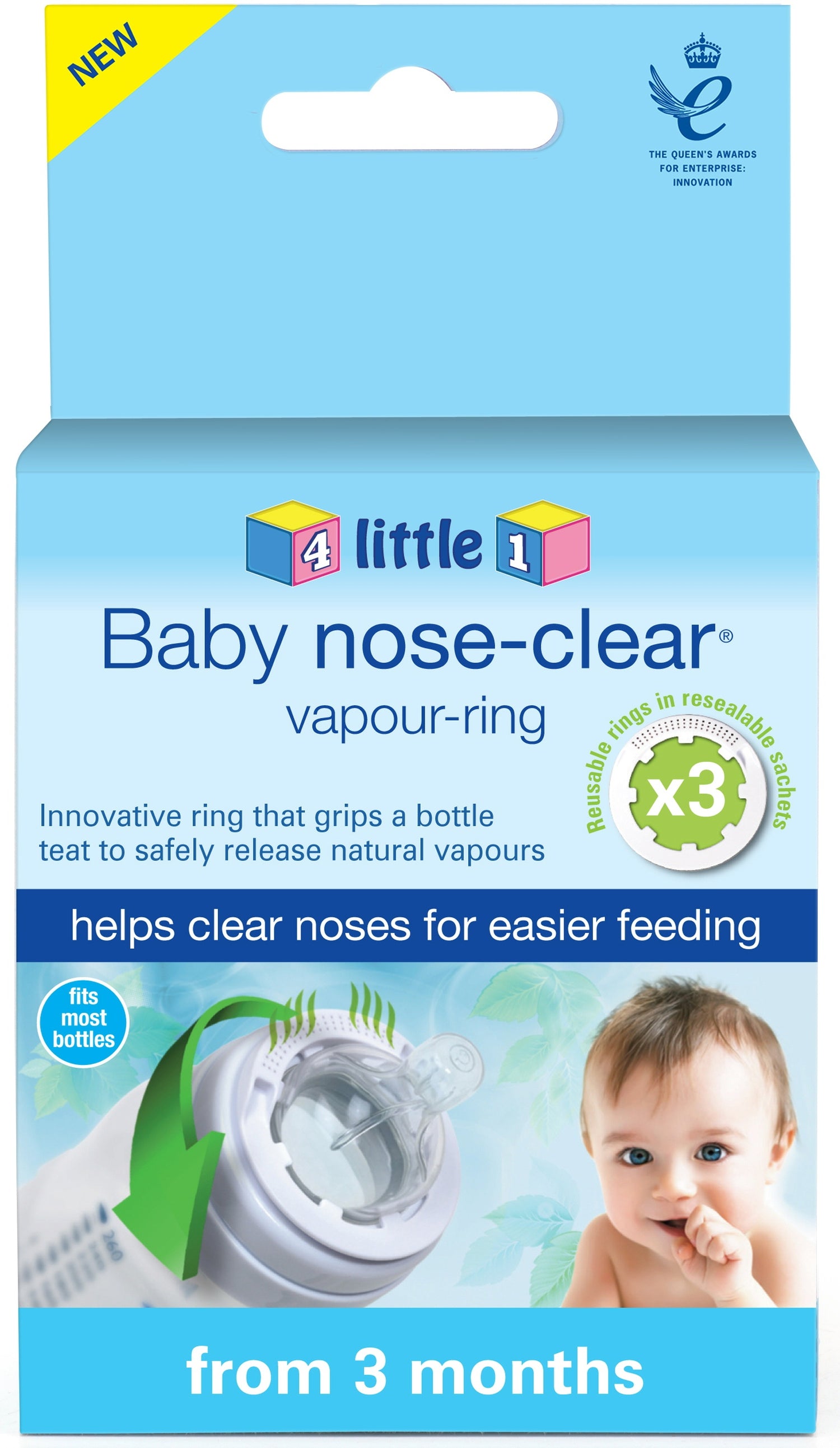 4little1 Baby Nose-Clear Vapour Ring