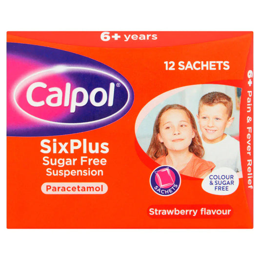 Calpol SixPlus Sugar Free 5ml - 12 Sachets