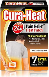 Cura-Heat Back And Shoulder Pain 7 Patches 16hr Pain Relief
