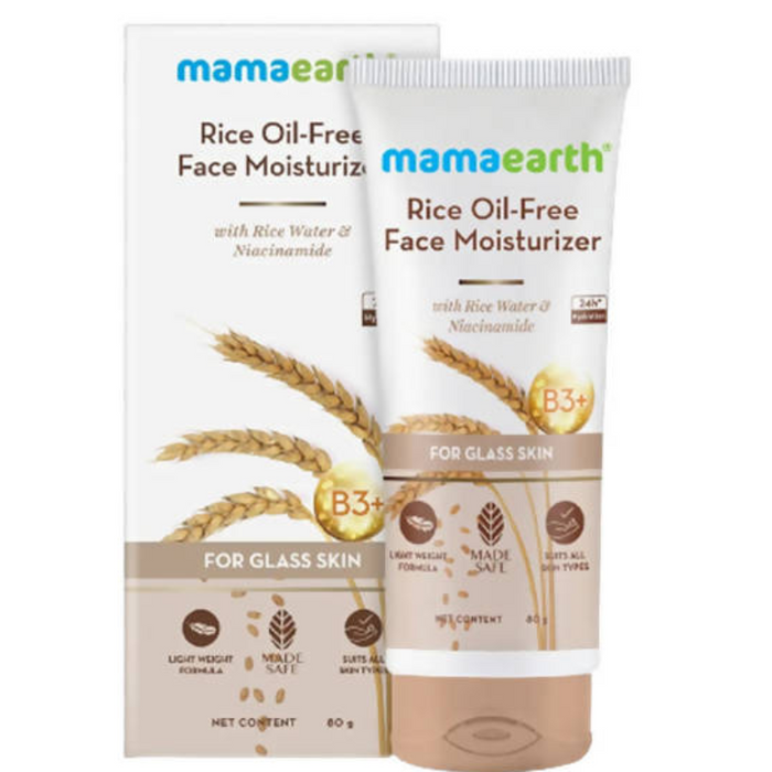 Mamaearth Rice Oil-Free Face Moisturizer With Rice Water & Niacinamide