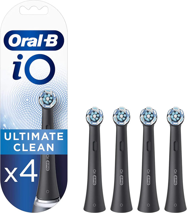 Oral-B iO Electric Toothbrush Heads - 4 Pack Black