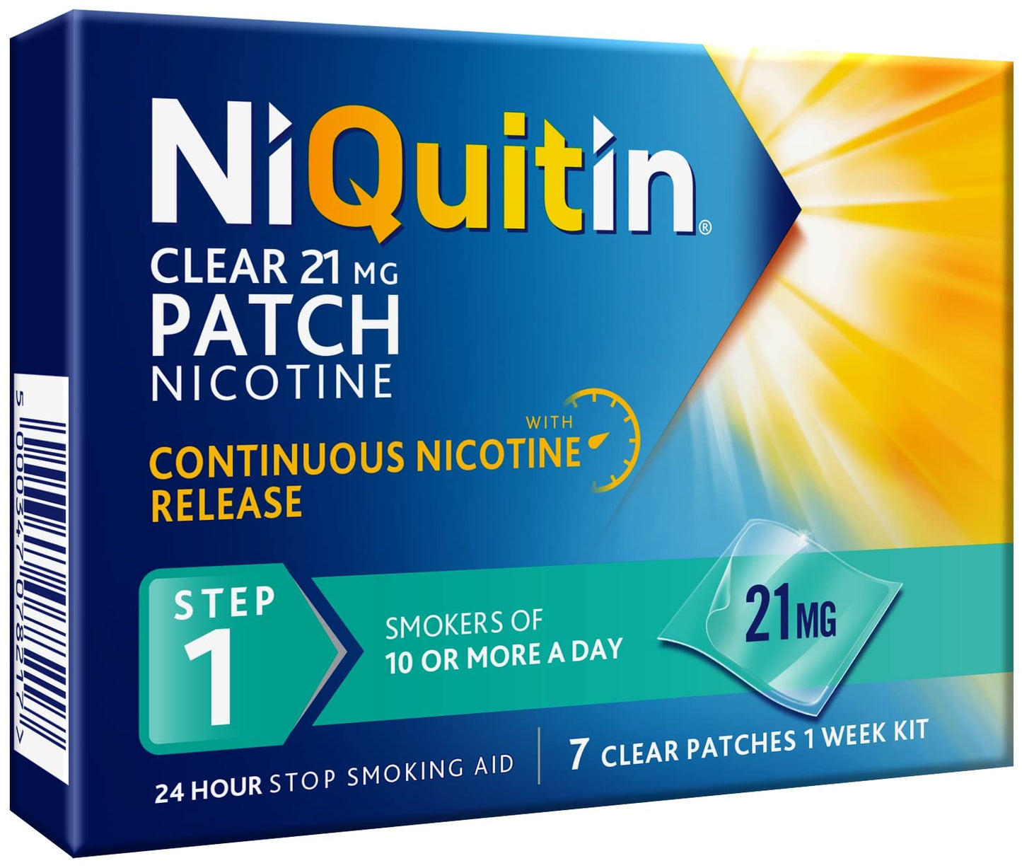 NiQuitin Patches Step 1 21mg 7 Patches 1 Week 
