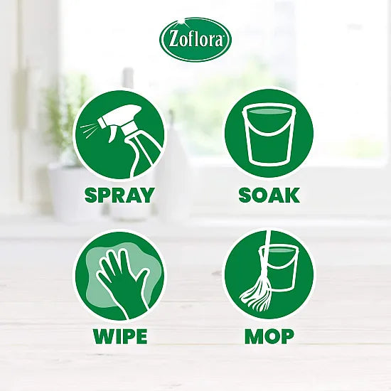 Zoflora Multi-Purpose Concentrated Antibacterial Disinfectant - Multi Surface Cleaning Solution - 12 X 120ml Bottles