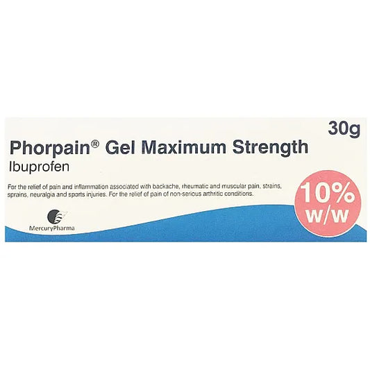 Phorpain Maximum Strength Ibuprofen 10% Gel - 30g 