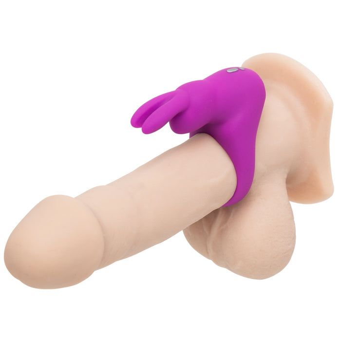 Happy Rabbit Rechargeable Vibrating Rabbit Cock Ring - Purple