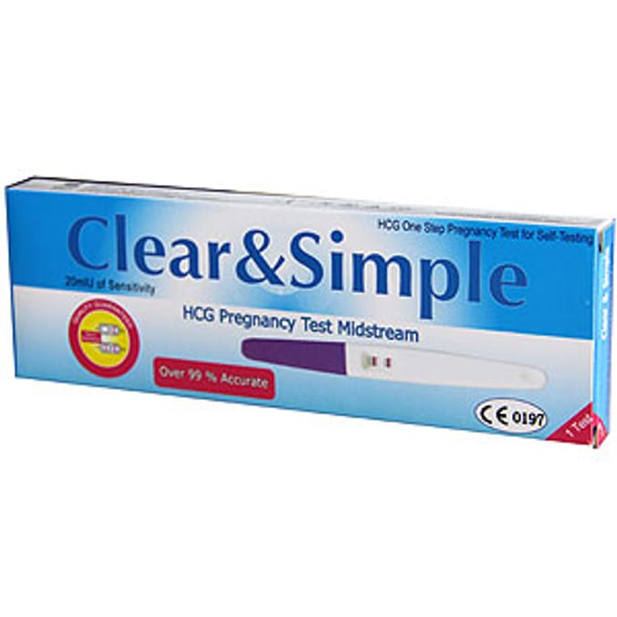 Clear Sign Pregnancy Test Mid Stream Single 