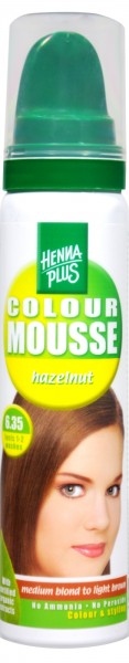 Hennaplus colour mousse range Hazelnut 75ml