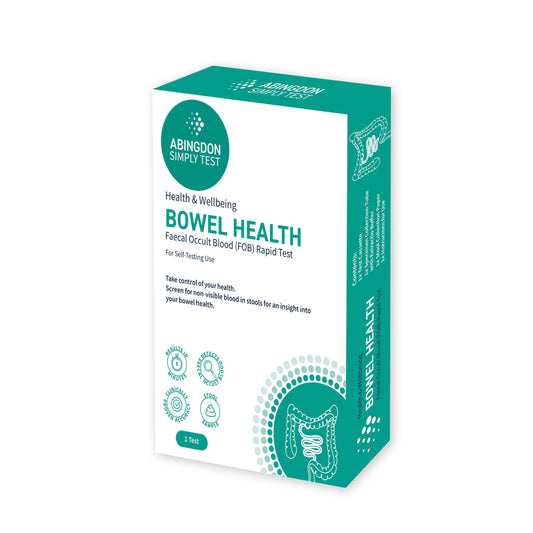 Newfoundland Bowel Health Test kit with collection tubes and instructions for at-home gastrointestinal health assessment.