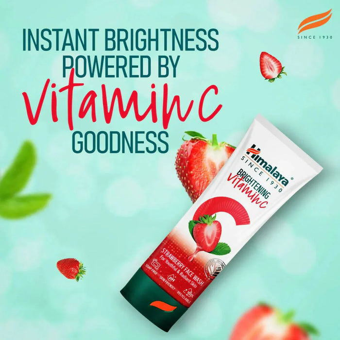 Himalaya Herbals Brightening Vitamin C Strawberry Face Wash -50 ml