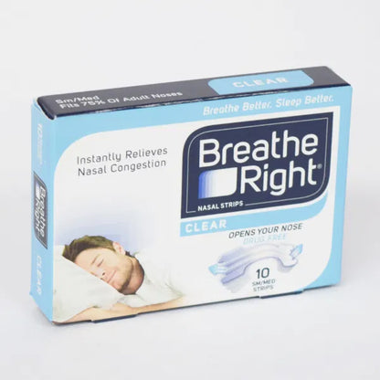 Breathe Right Nasal Strips Clear Small/Medium - 10 Strips