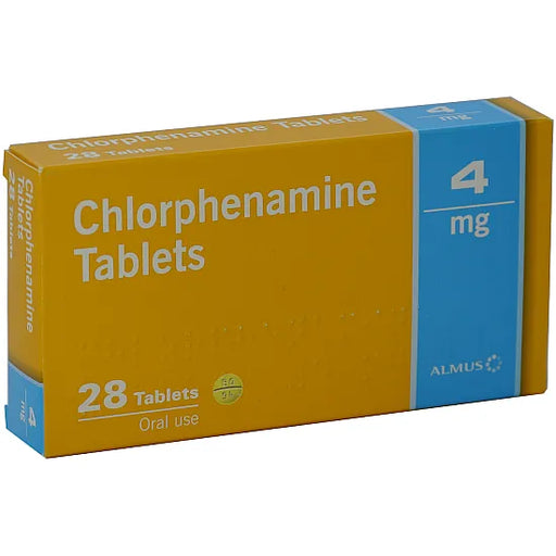 Chlorphenamine 4mg Hay Fever and Allergy Relief Tablets