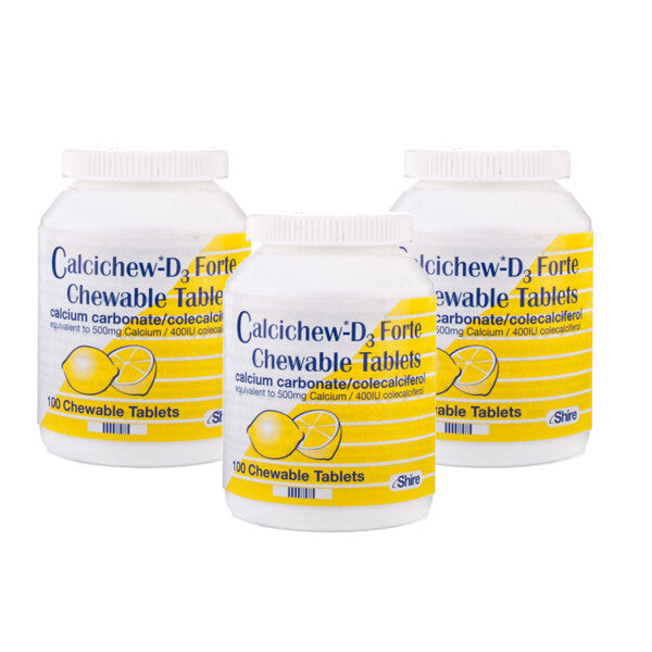 Calcichew D3 Forte Chewable - 100 Chewable Tablets