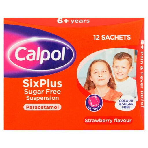 Calpol Six Plus Sugar Free Suspension Sachets