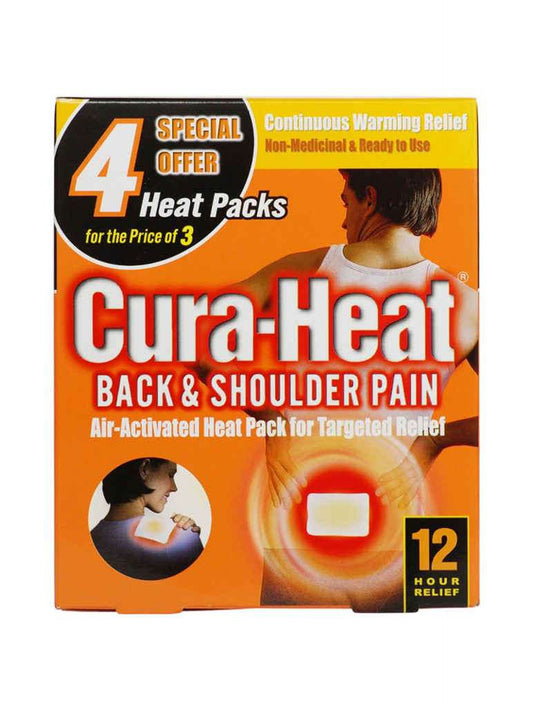 Cura-Heat Back & Shoulder - 3 Heat Pads