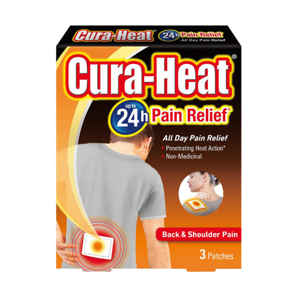 Cura-Heat Back & Shoulder - 3 Heat Pads