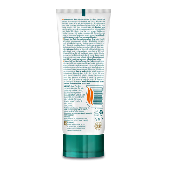 Himalaya Dark Spot Clearing Curcuma Face Mask