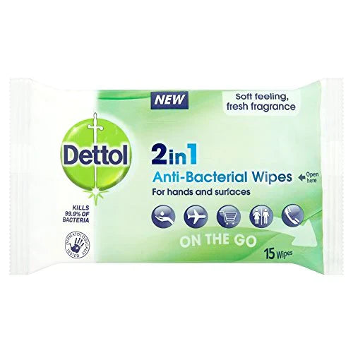 2in1 Anti Bacterial Wipes