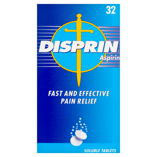 Disprin Aspirin Soluble Tablets for Pain Relief - 32 Tablets