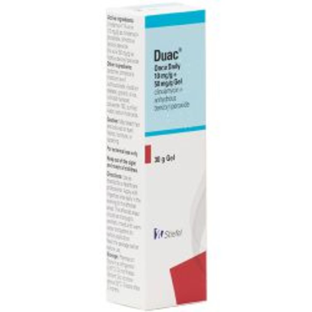 Duac Daily (Clindamycin + Benzoyl Peroxide) 10mg/g + 50mg/g Gel 30g