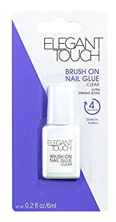 Elegant Touch Brush On Nail Glue Clear