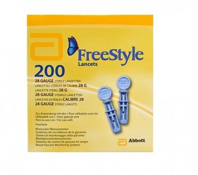 Freestyle 0.05mm Blood 200 Lancets - 28g