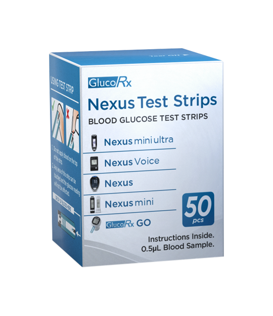 GlucoRx Nexus 50 Test Strips