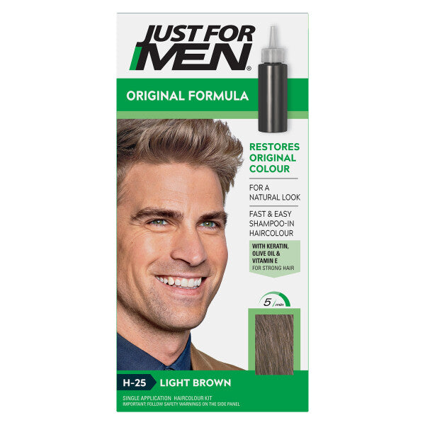 Just For Men Original Formula Light Brown Hair Dye H-25