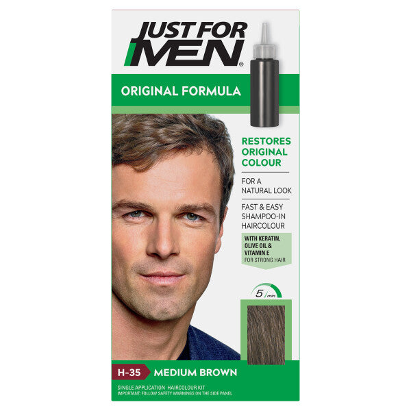 Just For Men Original Formula Medium Brown Hair Dye H-35