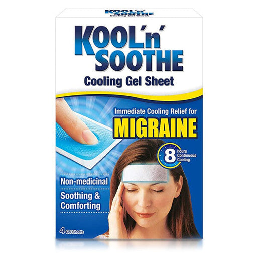 Kool N Soothe Migraine Cooling Pads - 4 pack