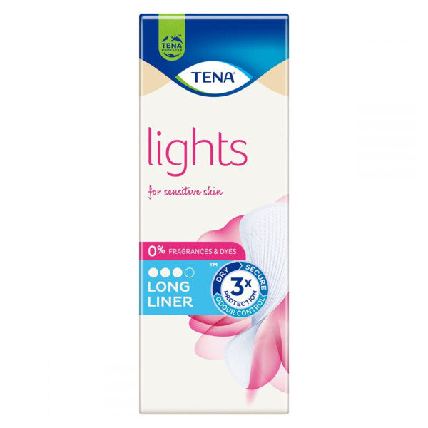 lights by TENA Long Incontinence Liners - 20 Liners