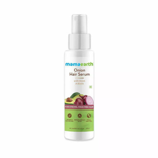 Mamaearth Onion Hair Serum With Onion & Biotin For Strong & Friz Free Hair 100ml