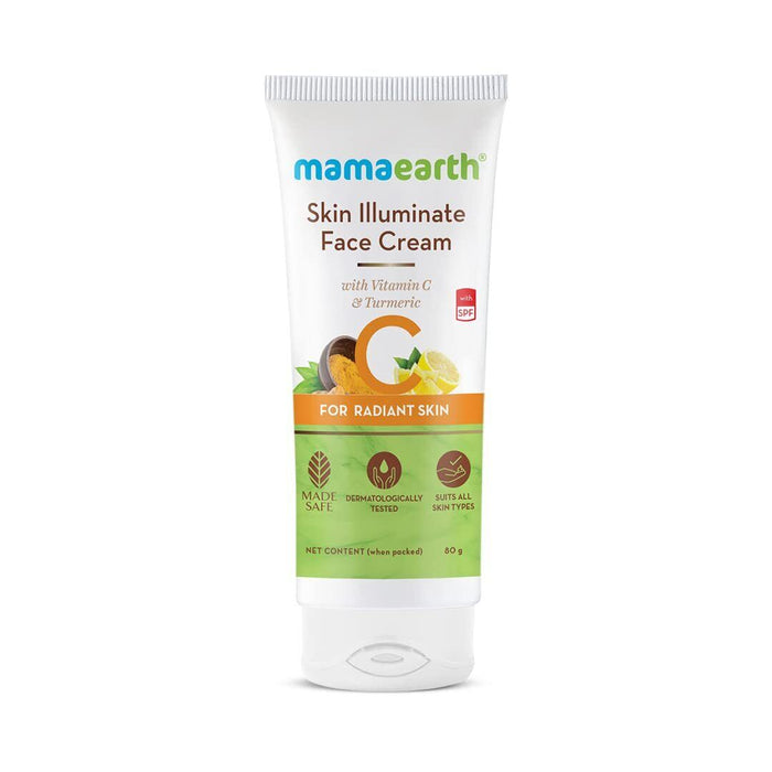 Mamaearth Skin Illuminate Face Cream for skin brightening with Vitamin C 80gm