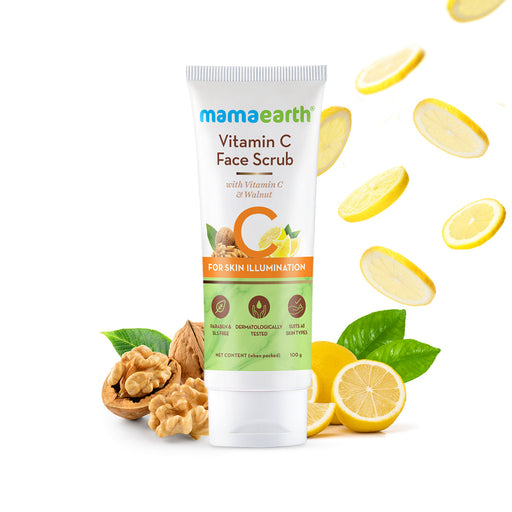 Mamaearth Vitamin C Face Scrub for Glowing Skin and For Skin Illumination -100ml