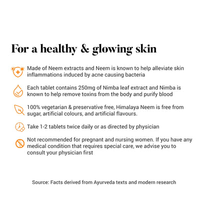 Himalaya Wellness Pure Herbs Neem Skin Wellness Tablet