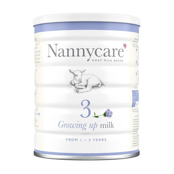 Nannycare 3 Goat Milk Based Growing Up Milk From 1-3 Years-900g