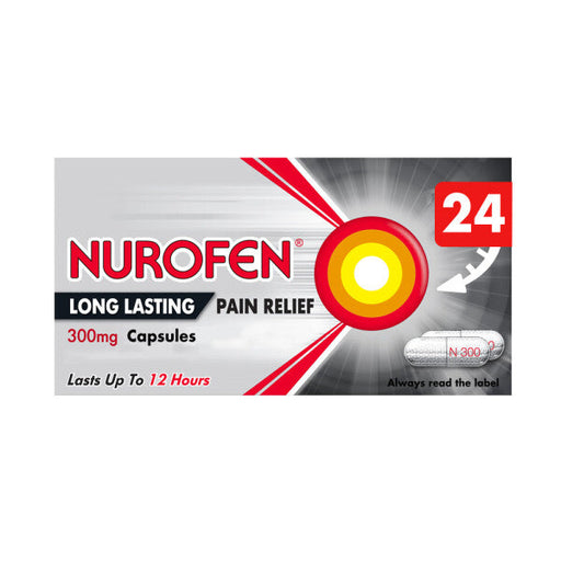 Nurofen Long Lasting Pain Relief 300mg Prolonged Release - 24 Capsules