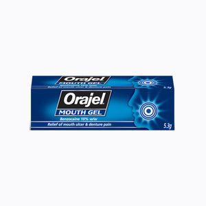 Orajel Mouth Gel For Ulcers & Denture Pain - 5.3g 