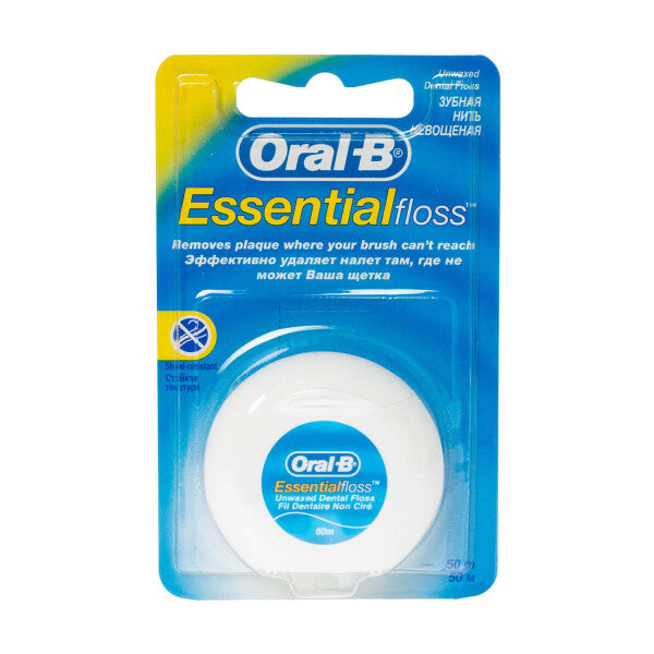 Oral-B Essential Unwaxed Dental Floss - 50m