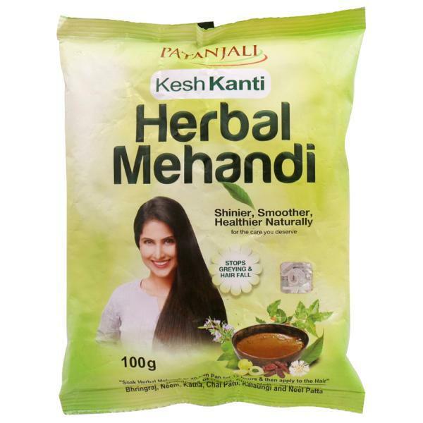 Patanjali Kesh Kanti Herbal Natural Mehandi Henna Mehndi 100g with 11 herbs