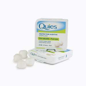 Quies Pure Wax Earplugs - 8 Pairs