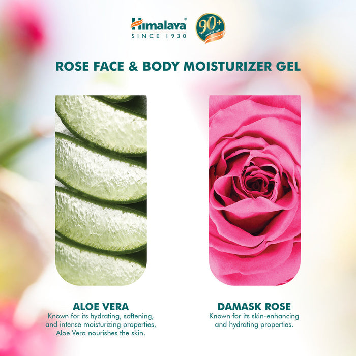 Himalaya Rose Face & Body Moisturizer Gel - 300ml