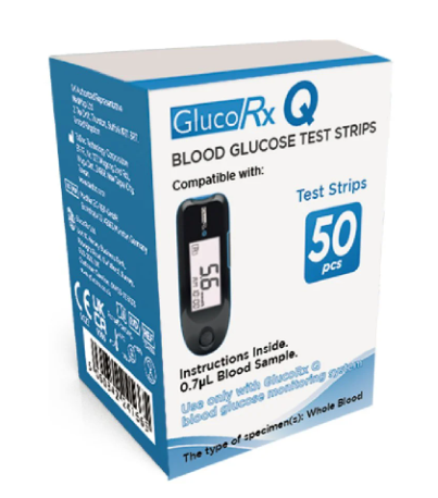 GLUCORX Q TEST STRIPS (50 pack)