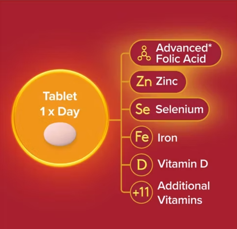 Seven Seas Folic Acid Trying For A Baby (packaging may vary)