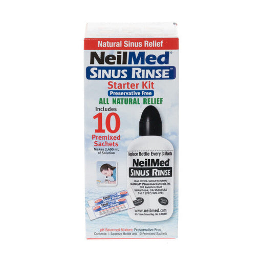 NeilMed Sinus Rinse Starter Kit + 10 Sachets - 1 Kit