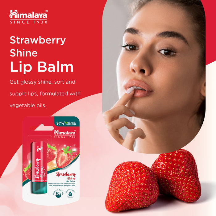 Himalaya Strawberry Shine Lip Balm - 4.5g