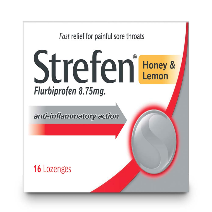 Strefen Honey & Lemon Lozenges - 16 Pack