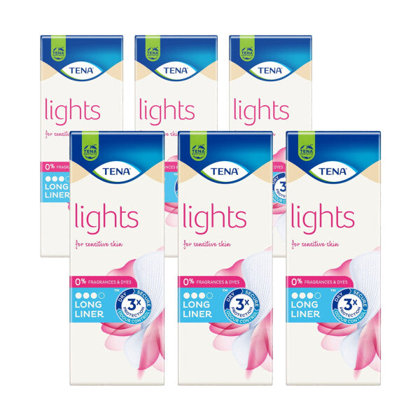 lights by TENA Long Incontinence Liners - 20 Liners