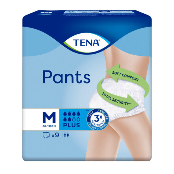 TENA Incontinence Pants Plus Medium Size - 9 Pants