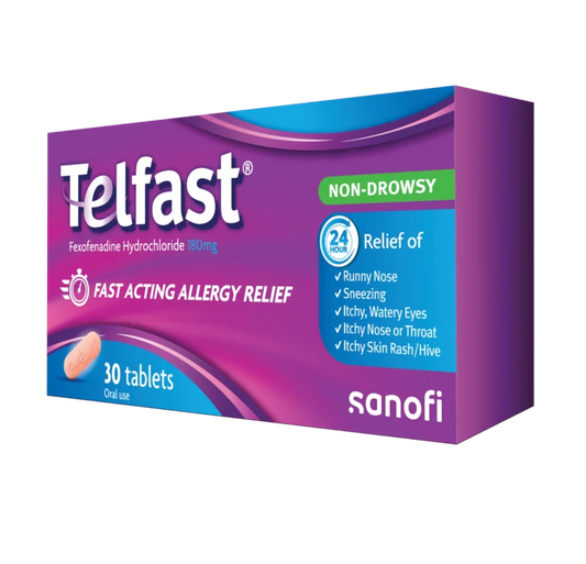 Telfast Antihistamine Tablets 180mg Tablets (30)