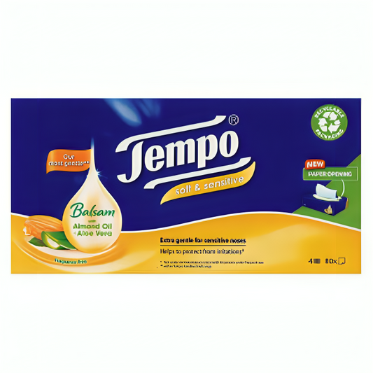 Tempo Balsam Soft & Sensitive Tissues Almond Oil & Aloe Vera 